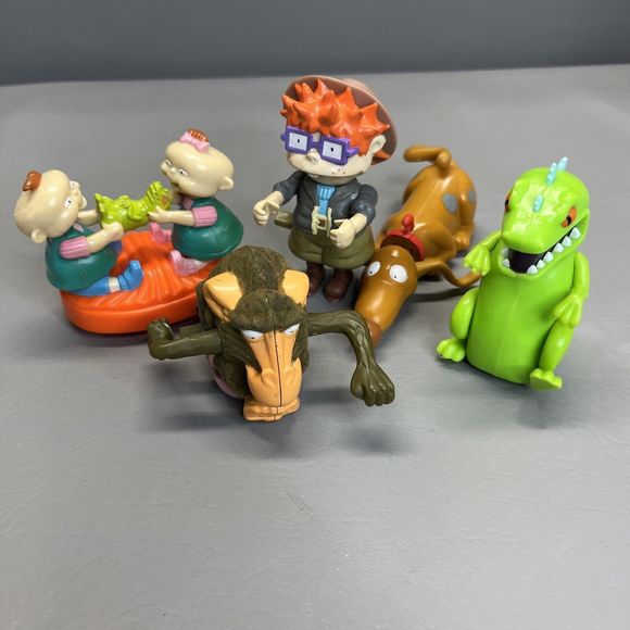 Burger King Other - Burger King Nickelodeon Rugrats PHIL LIL With Reptar Chuckie Wind Up Toys Lot 5